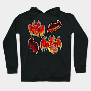 Halloween Vampire Bats Pattern Hoodie